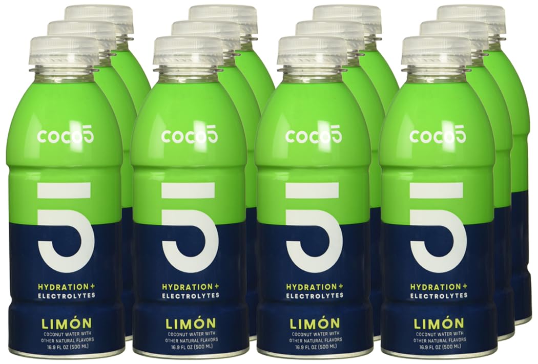 Amazon.com : Coco5 Limon Coconut Water 12pk, 16 FZ : Grocery