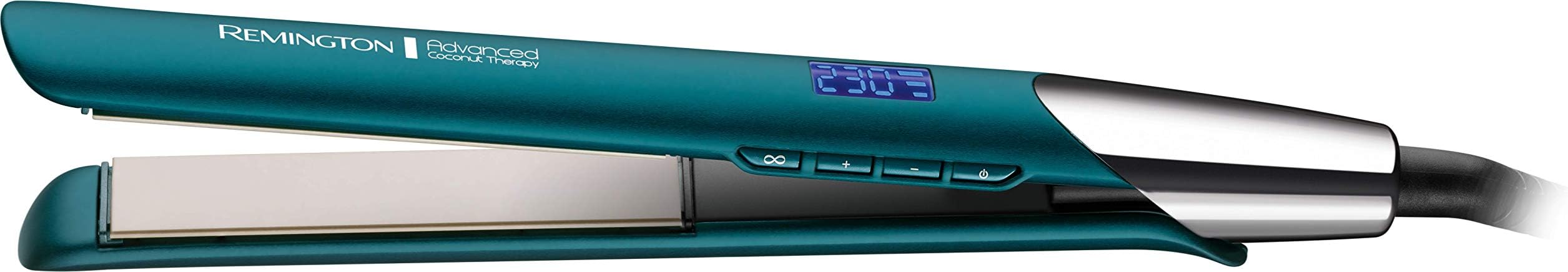 Advanced Coconut Therapy Hair Straightener - Micro-Conditioners infused with Coconut & UV Filters release to nourish hair - Intelligent Heat Sensor to prevent overheating, 150°-230°C, S8648