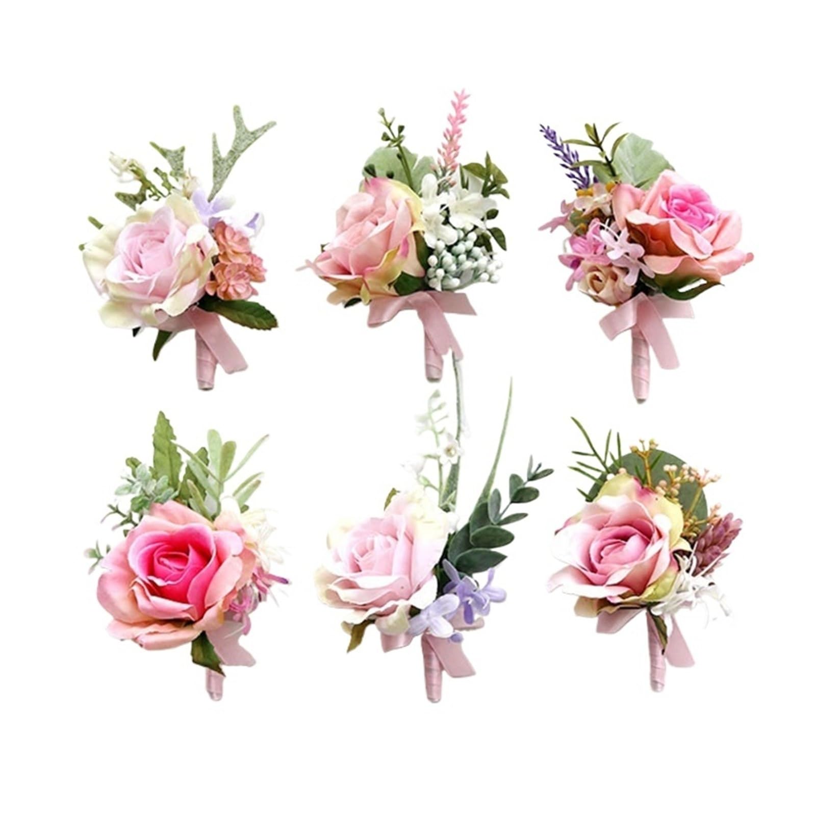 MQFBNNP Wedding boutonniere Boutonniere Wedding Corsages and Boutonnieres(Wrist Bracelet E)