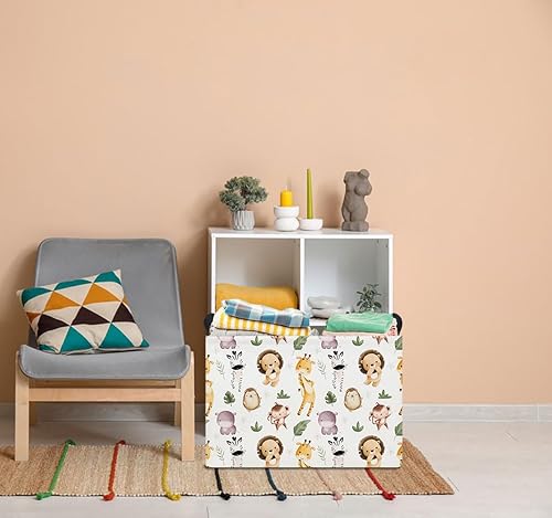 Miniatura 257 de Cesta de almacenamiento rectangular con asas, cesta de almacenamiento plegable, caja de libros, cesta de regalo (calabaza enojada)