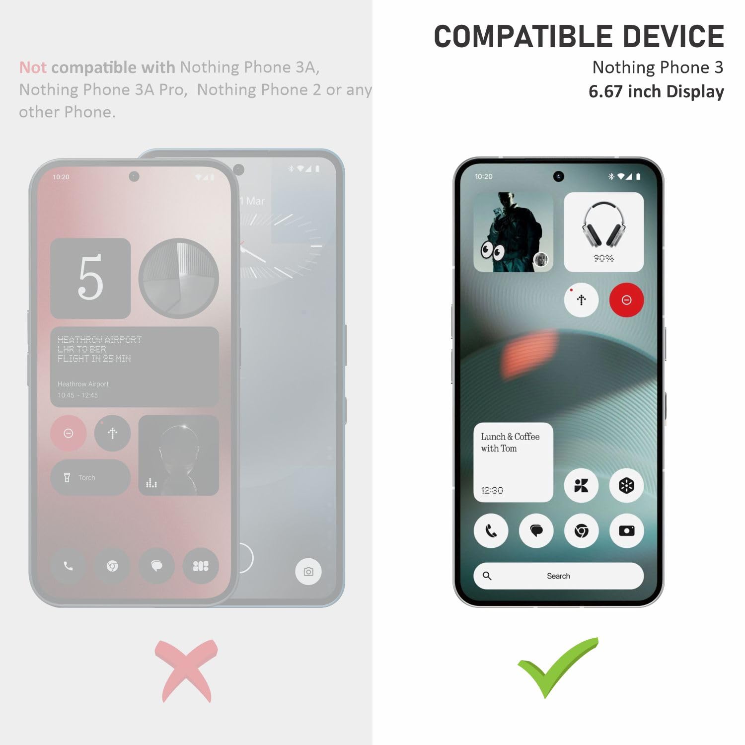 SupCares Tempered Glass for Nothing Phone 3 (6.67 Inch) With Installation Kit | 9H Edge to Edge Screen Protector | Black — Amazon image 6