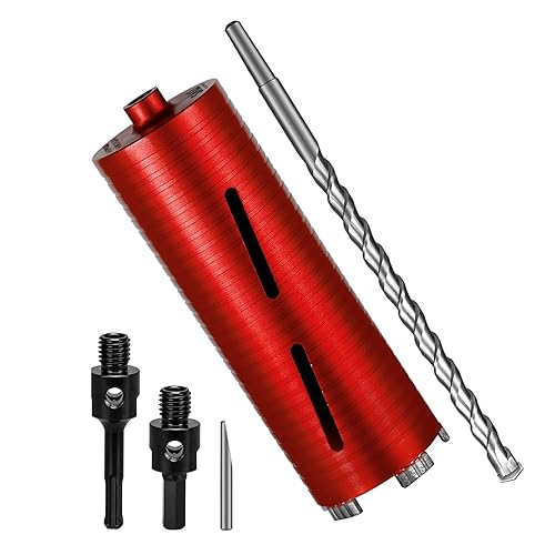 Miniatura 18 de Brocas de núcleo de diamante SALI de 1 3/4" de diámetro, 254mm/10" de profundidad de perforación, rosca de 5/8-11", broca de núcleo turbo con