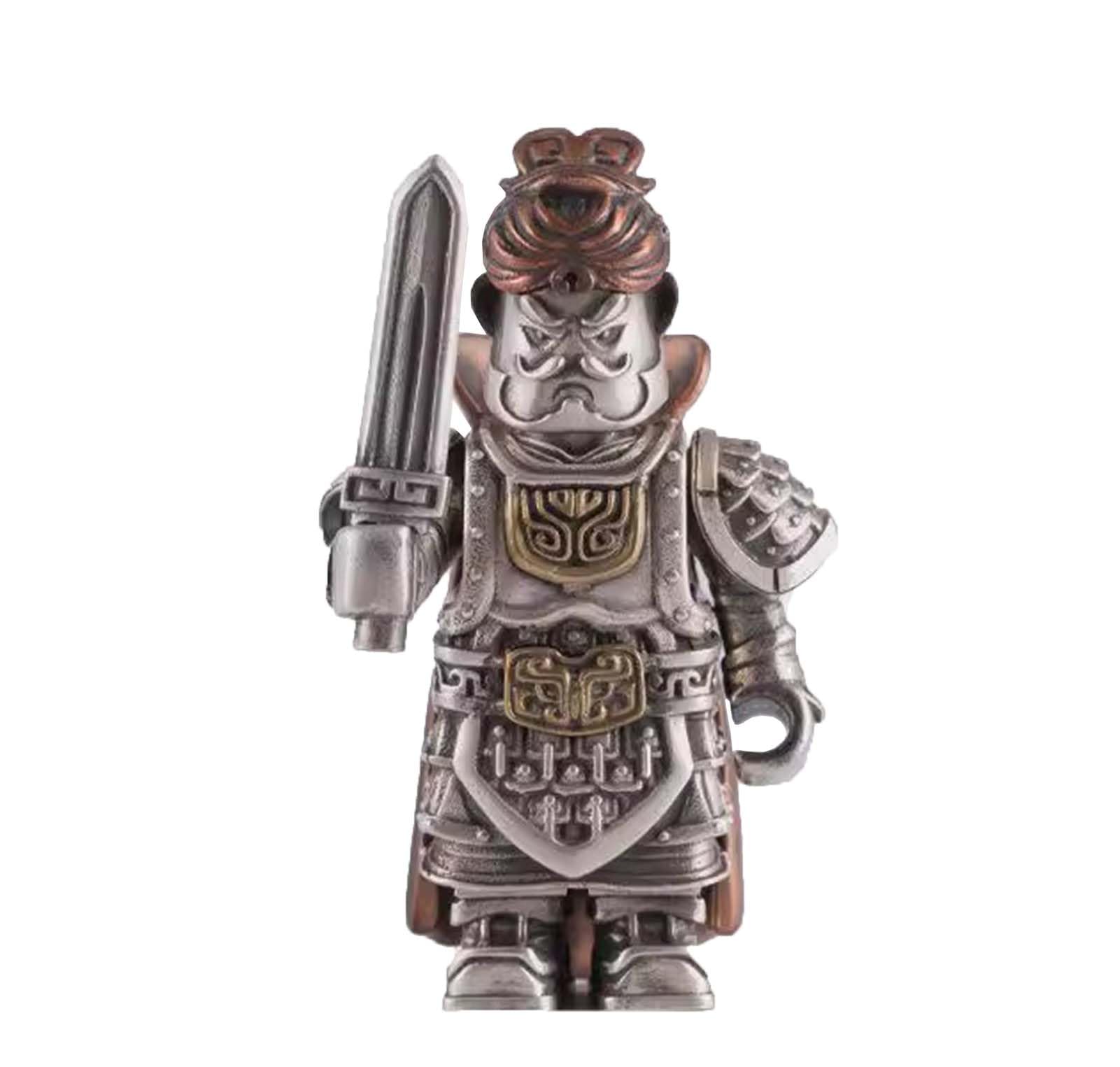 KoliynCreative Terracotta Warriors Tabletop Figure Ornaments, Metal Terracotta Warriors Collection Hand,General