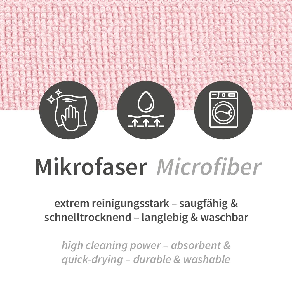 100 Stück Hygoclean Mikrofasertücher Micro Master Light | Polyester/Polyamid, rosa, L: 40cm, B: 40cm, Karton, Reinigungstücher, Mikrofasertücher, Putztücher | Polyester/Polyamid, L: 40 cm, B: 40 cm, Karton, Reinigungstücher, Putztücher