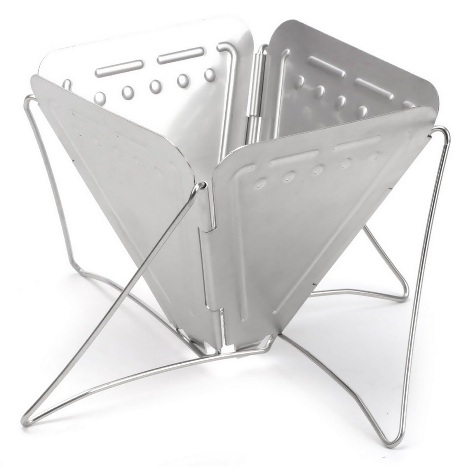 SUEIANNMN Collapsible Pour Over Coffee Dripper Filter Holder, Folding Stainless Steel Reusable Coffee Cone Filter Portable Compact for Office Home Travel Picnic Camping Inverted Pyramid Style