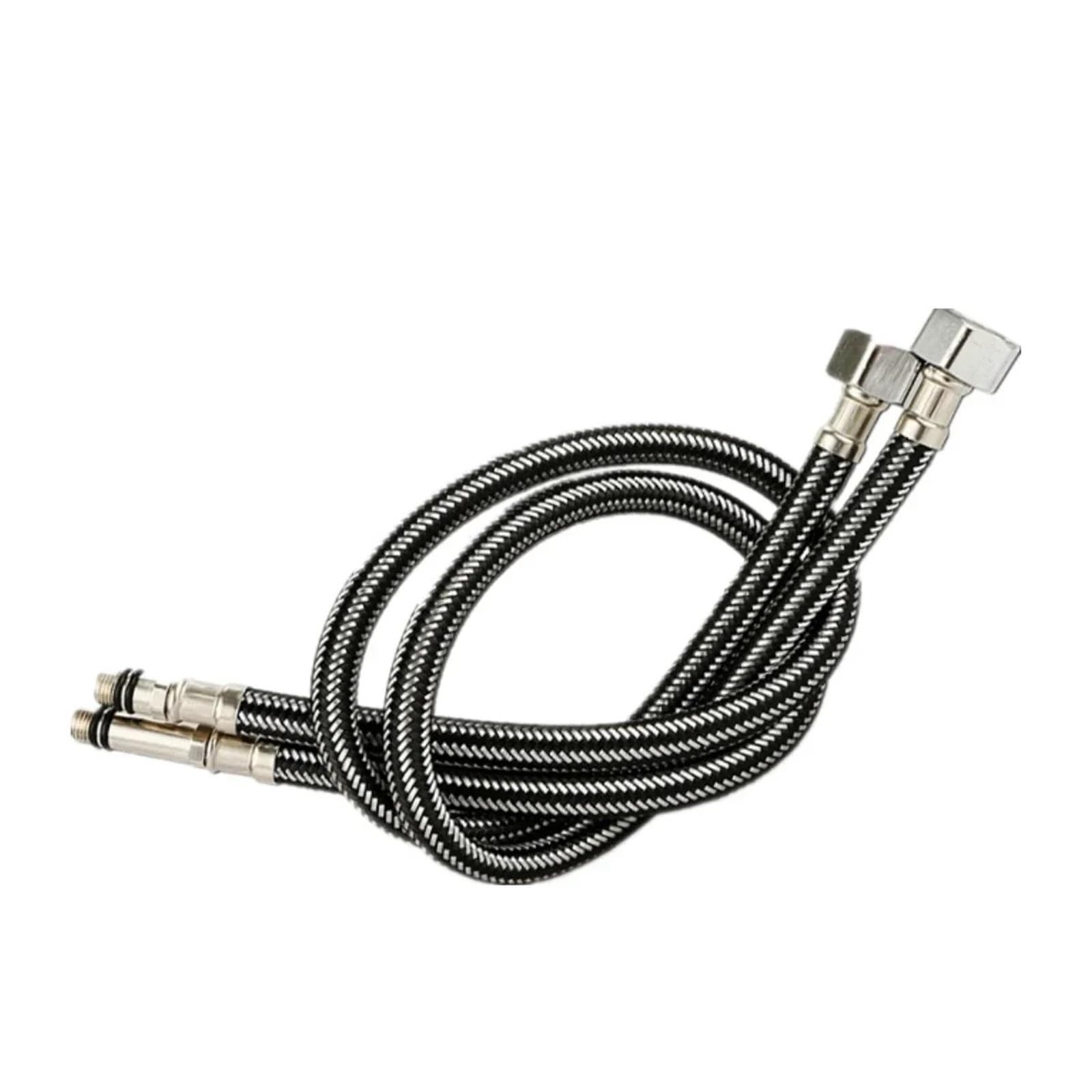 Manguera Ducha 2 uds G1/2 ''Manguera de Tubo Trenzado de Nailon de Acero Inoxidable, Manguera de Silicona for plomería, Grifo termorresistente for Lavabo, Fregadero, Cocina y baño