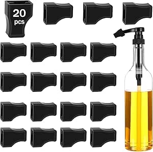Amazon.com: Gjinxi 20 Pcs Coffee Syrup Pump Tip Covers Black Silicone ...