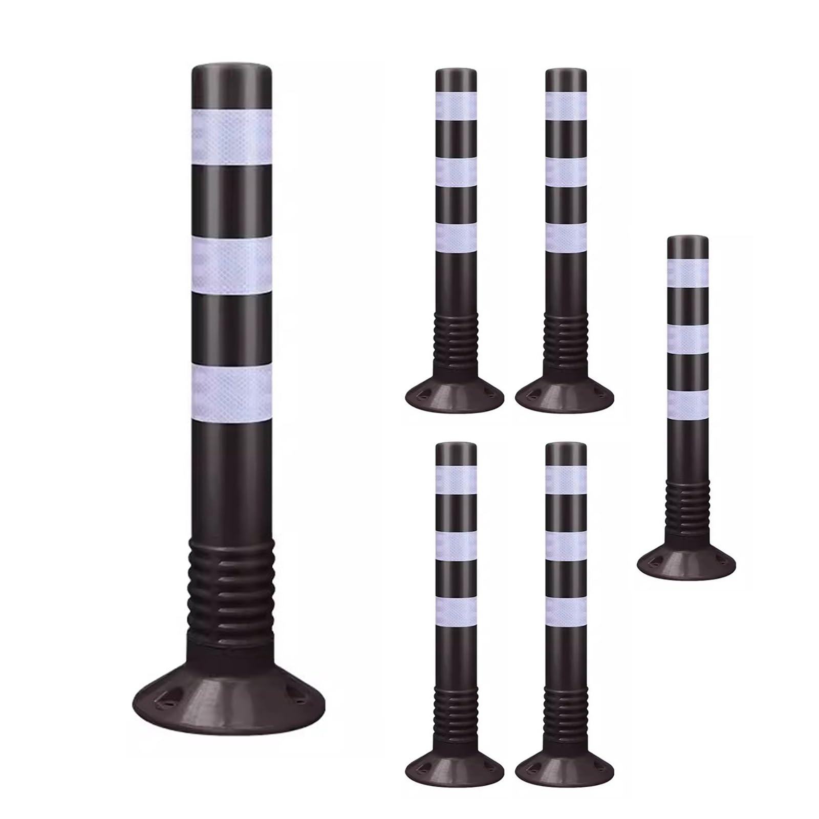 LWJSOCP 75cm Safety Plastic Traffic Cones with Screw SetsIdeal Warning Posts for Road Marking Construction Sites and Parking Lot Barriers