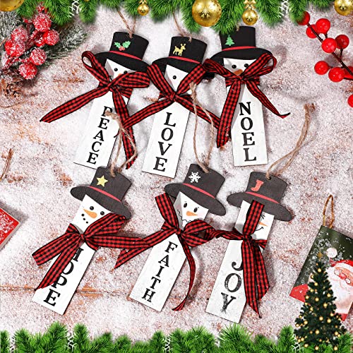 image for Yungyan Snowman Ornaments for Christmas Tree Christmas Snowman Rustic 