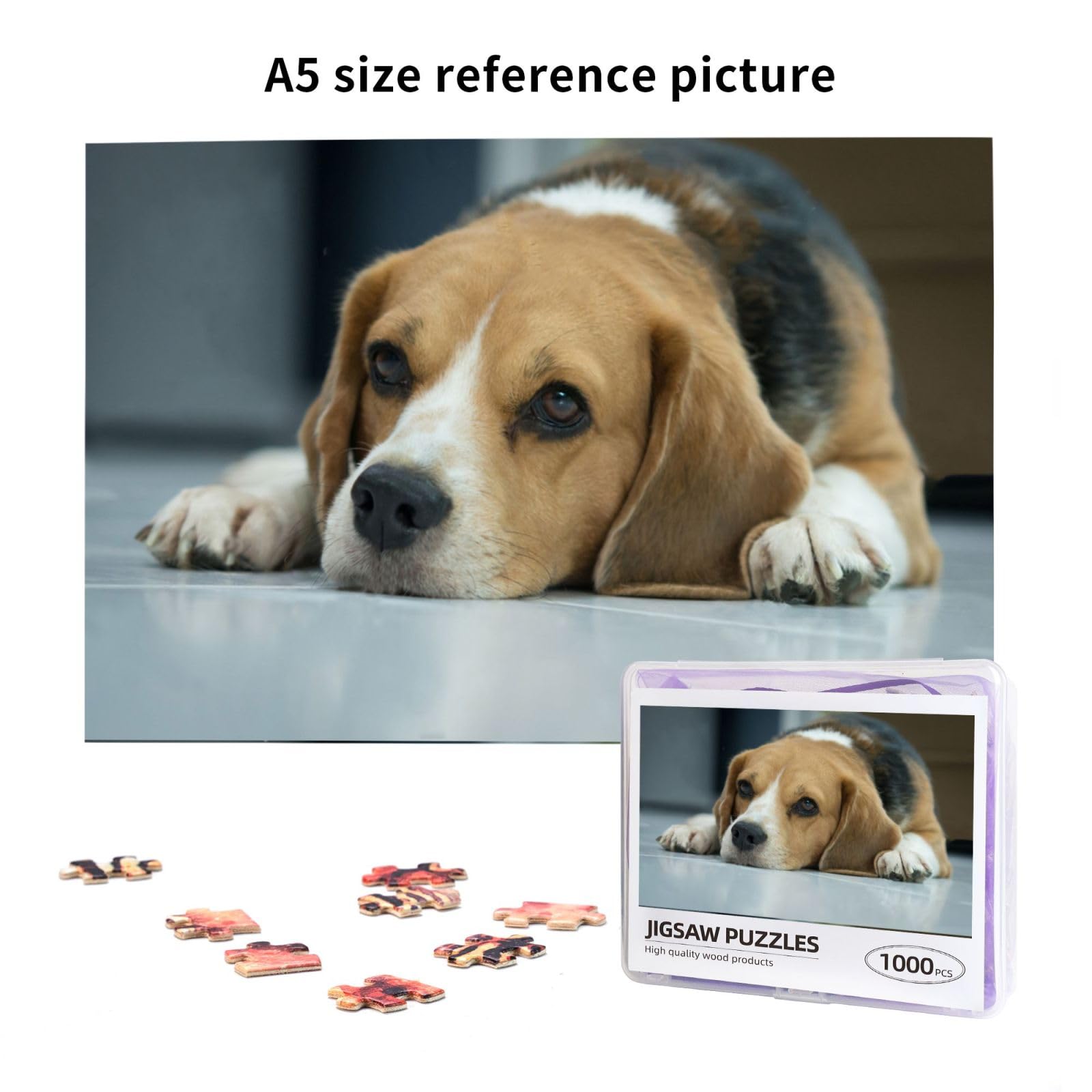 500 Teile Puzzle 'Beagle Dog' – Niedliches Motiv Für Erwachsene & Teens