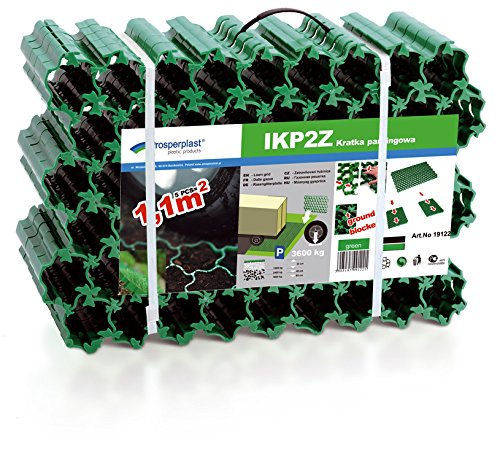 Preisvergleich Produktbild Rasengitterplatten grün 1,1 m² Paddockplatten Rasengitter-Steine Rasensteine