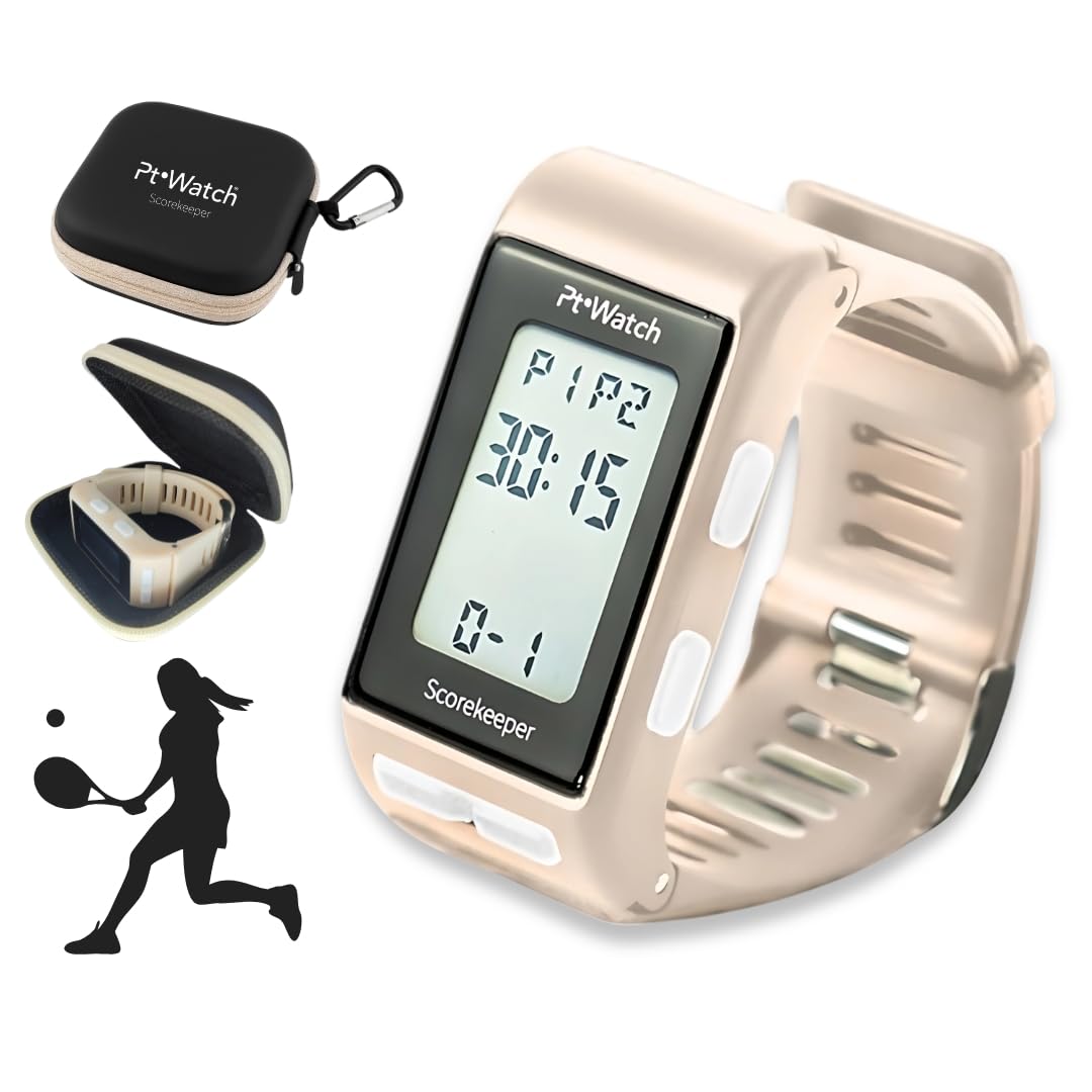 Pt Watch Orologio Padel Contapunti da Polso per Padel e Tennis – Cronometro Digitale, Allarme, Resistente all’Acqua