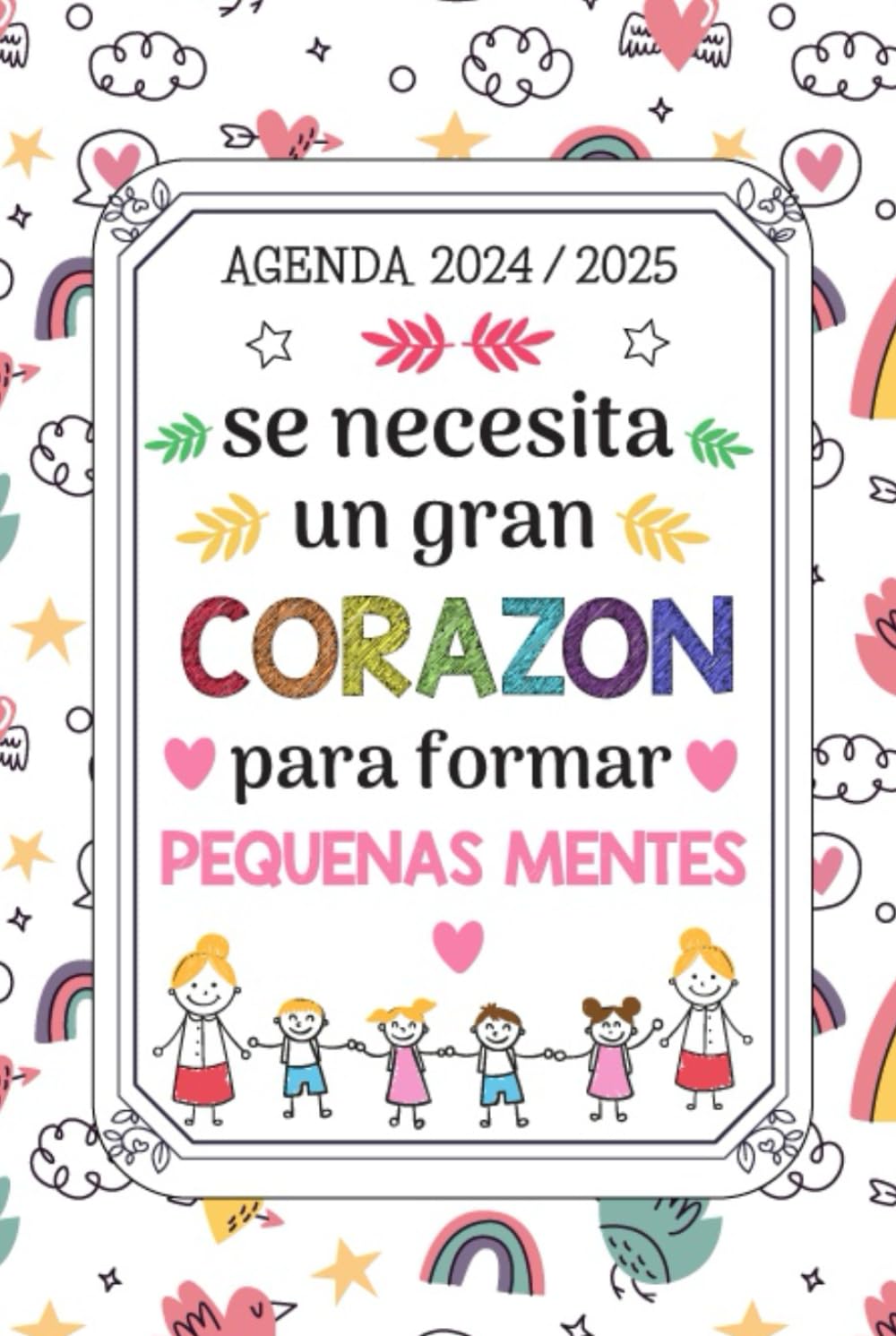 Regalo Profesora Infantil Agenda 2024 2025: Planificador semanal y mensual | una semana en dos páginas | 12 meses | cuaderno del profesor 2024/2025 | formato pequeño a5