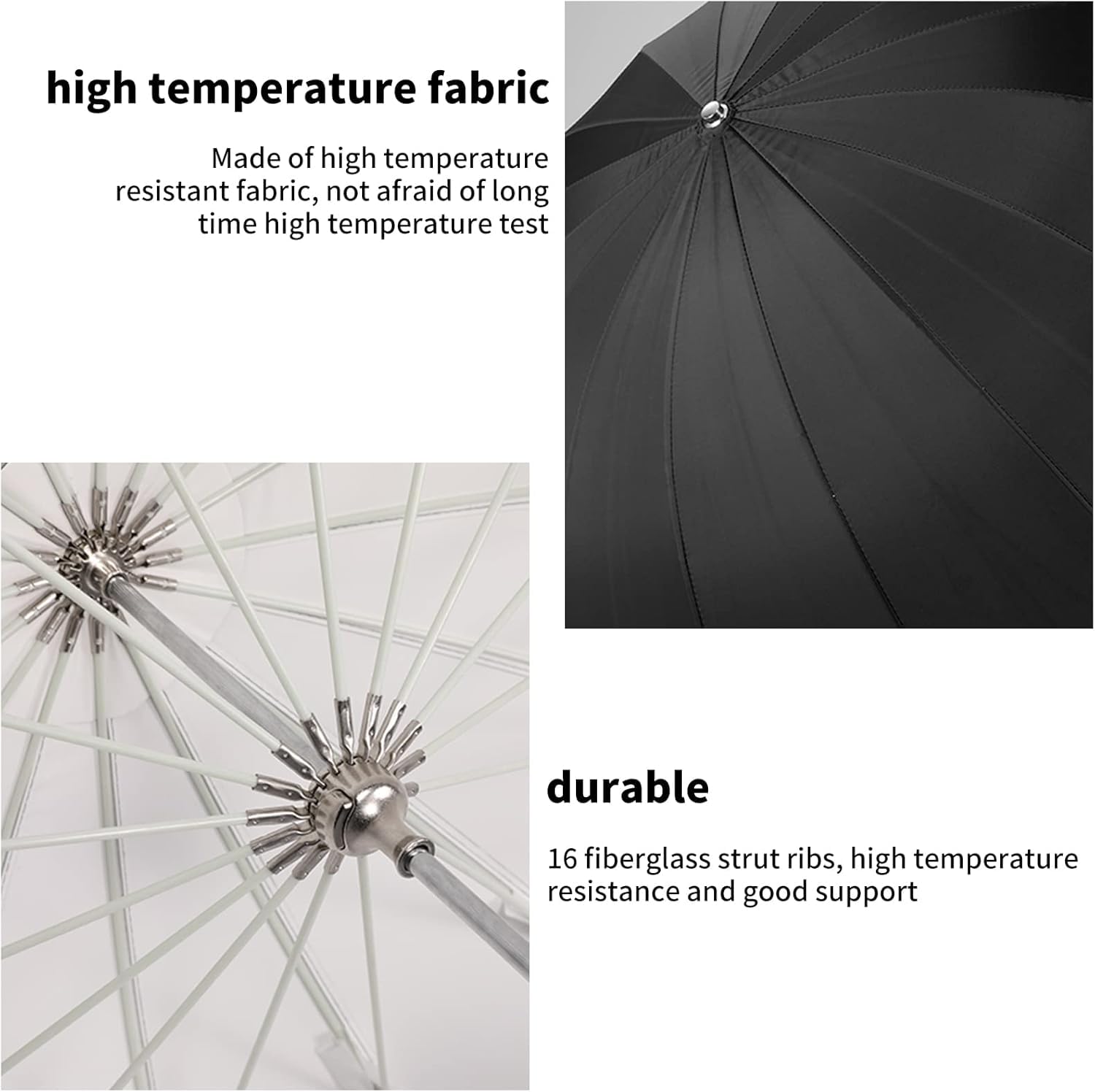 Godox Umbrella parabolica, 130 cm, colore: nero e bianco