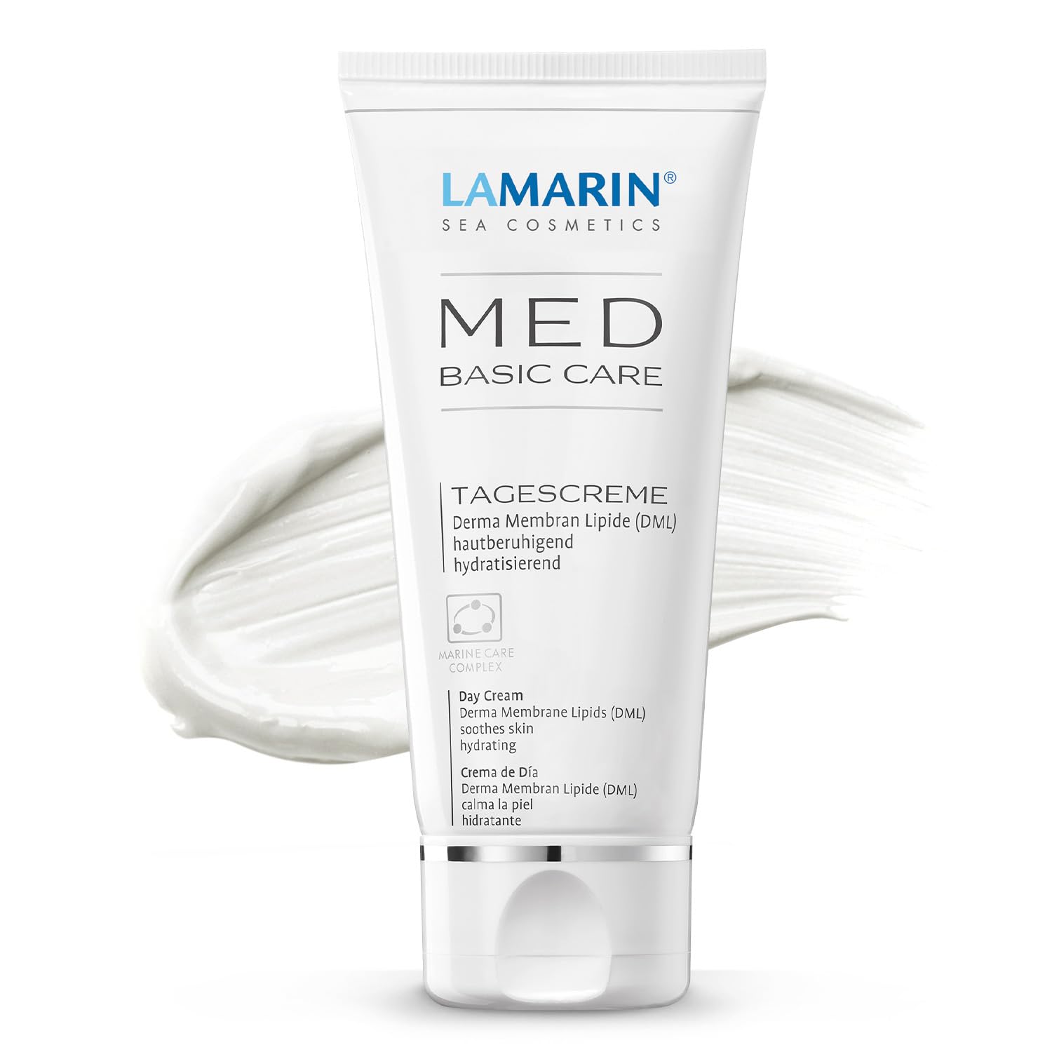 LAMARINMed Basic Care Day Cream with Sea Salt | 1.7oz Tube | soothes skin, strengthens the skin's protective barrier, hydrating, provides against moisture loss