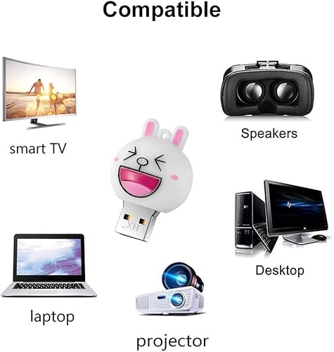 Miniatura 5 de Unidades flash USB, 8 GB, 16 GB, 32 GB, 64 GB, impermeables, lindas y novedosas memorias USB 2.0, almacenamiento de datos, unidades de pulgar