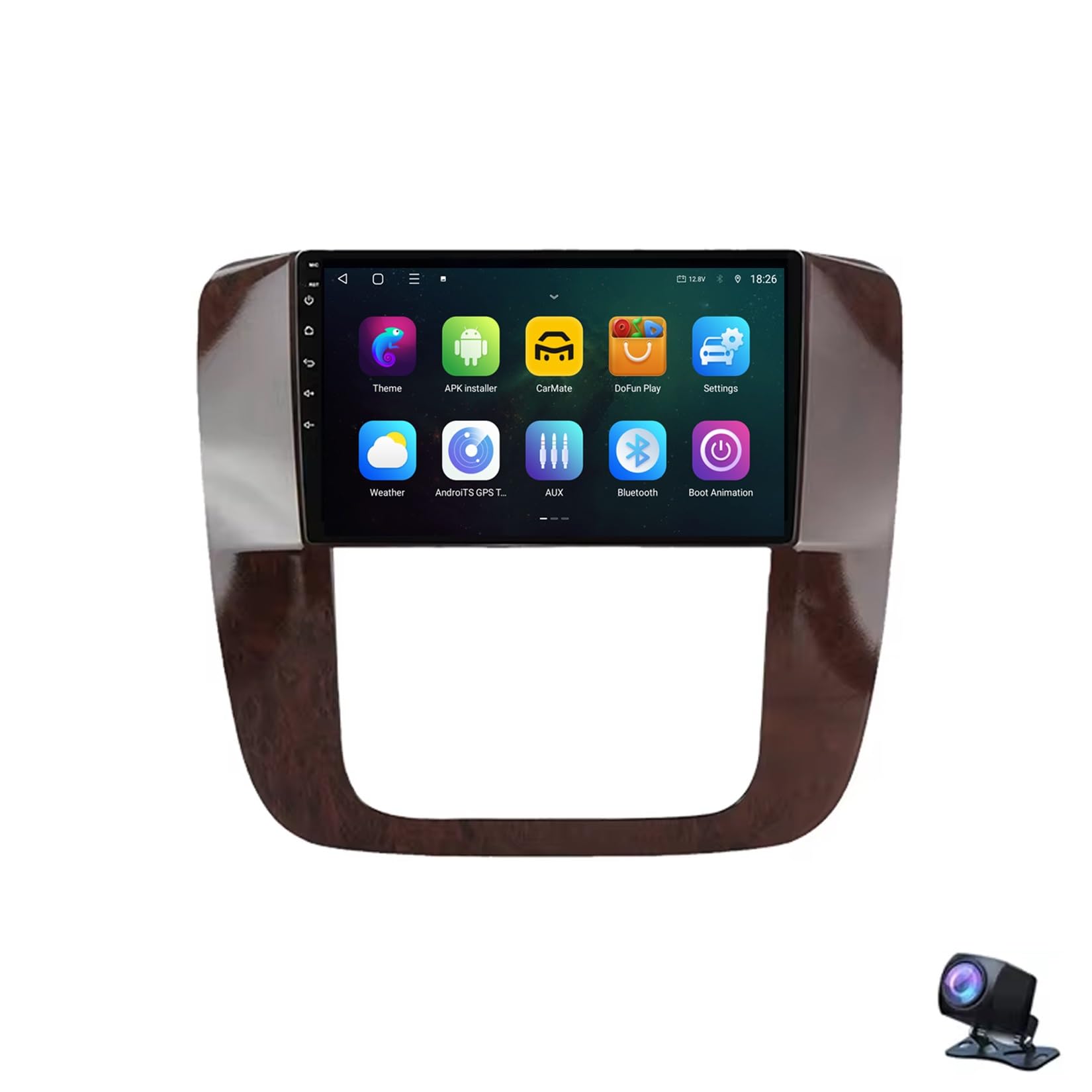 Android 13 Car Stereo for GMC Yukon Chevrolet Tahoe Suburban 2008-2012 9" Touchscreen Car Radio Support Sat GPS WiFi BT SWC RDS with Wireless CarPlay Android Auto USB Backup Camera(4G+64G)