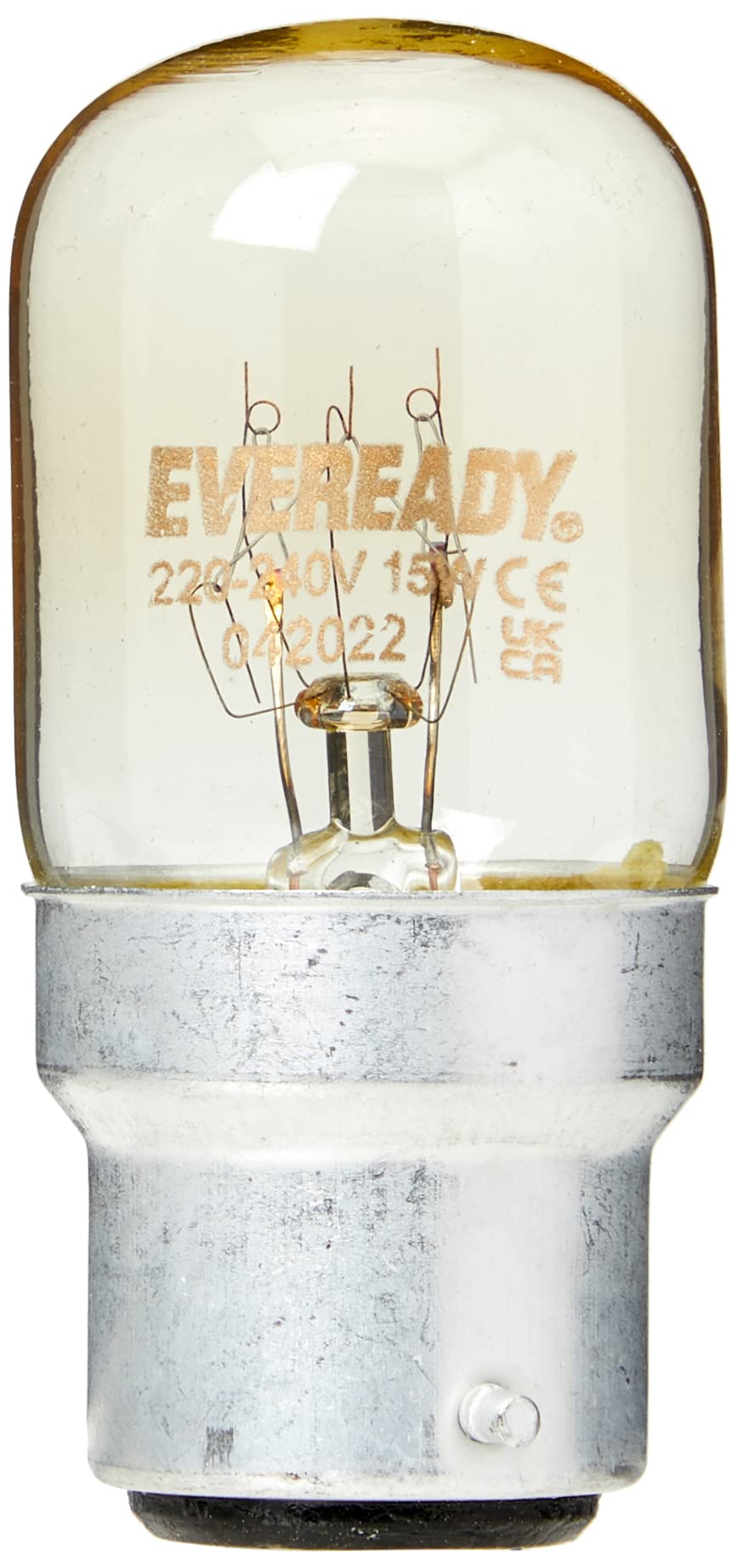 4 x Eveready 15W B22 / BC Pygmy Light Bulbs Dimmable Appliance Lamp