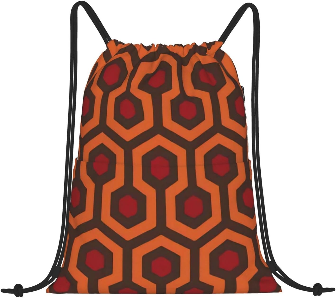 OPSREY shoes and makeup printed Drawstring Backpack Portable Gym Bag Casual Sports Bag