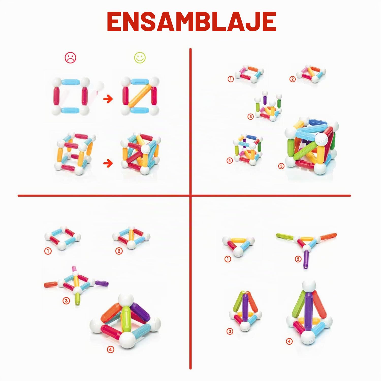 Smartmax - Start | Juguetes Niños 1 Año A 6 Años | Imanes Niños | Juegos Educativos Niños 2 Años A 6 Años | Bloques Construccion Niños | Juegos Infantiles