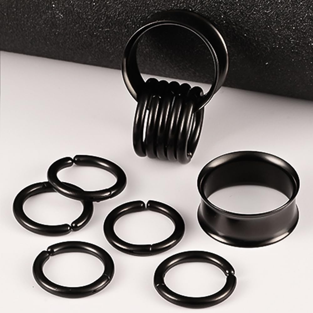 Dilatatore Lobo Set 20 Tappi Orecchie In Legno E Pietra - Tunnel - Foto 6