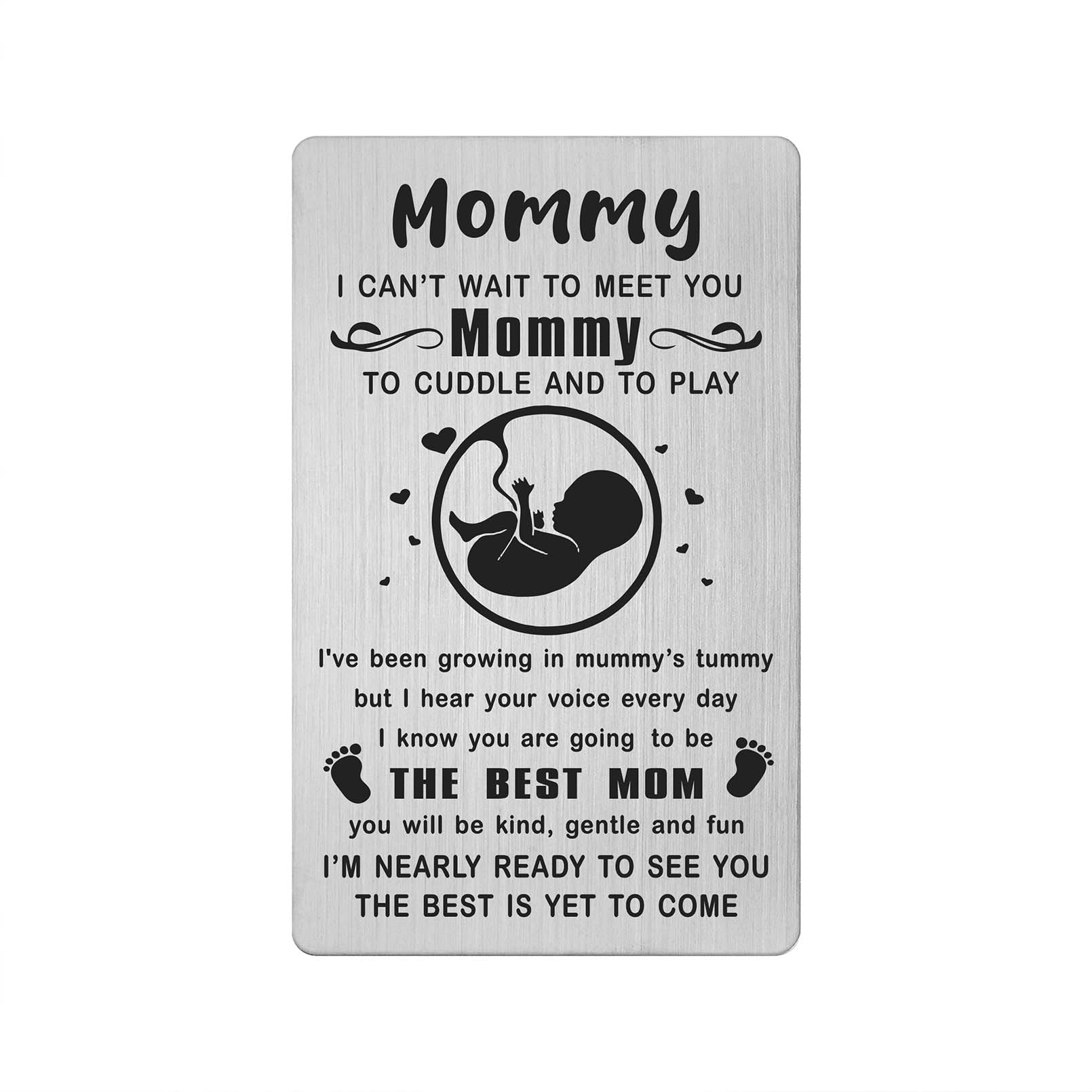 Yobent Mom to be Gifts, Promoted to Mommy 2026 Card, Expecting to be Mommy, Soon to be Mother Present, Pregnant Mom First Time Card Gifts