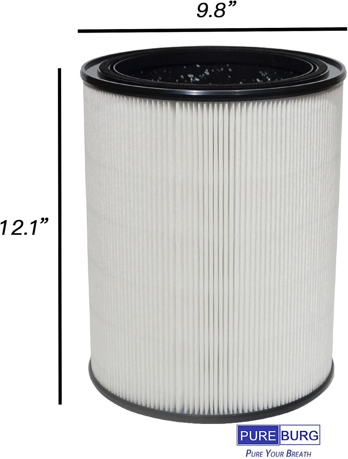 PUREBURG Replacement Filter Compatible with Aerus Lux Guardian Angel Air Cleaner Purifier,2-Pack H13 HEPA Activated Carbon For Air Clean Dust VOCs Odor