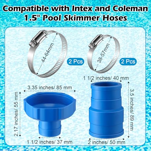 Enhon 1 Pack Pool Vacuum Hose Adapter Kit, Compatible with Intex Adapter B by Enhon - Used condition - Image 2