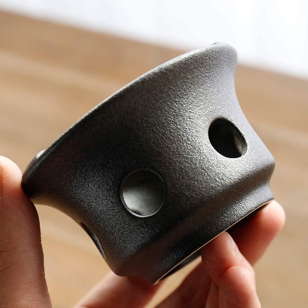 Ceramic Teapot Warmer Base with Hollow Frame Design Candle Holder Teapot Coffee Food Warmer Tealight Holder