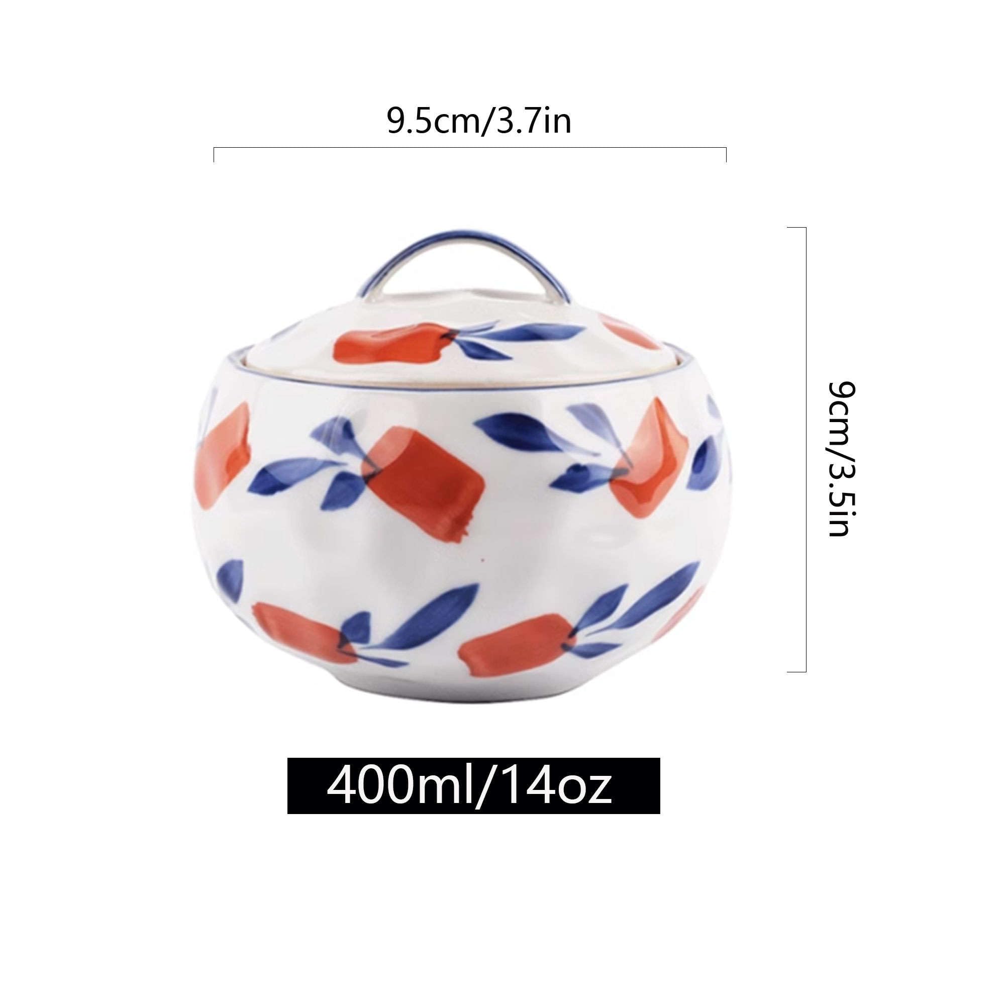 Pojemnik na cukier do kawy podwieczorek śniadaniowy, ceramiczna cukiernica, z pokrywką, jednolitym nadrukiem łyżeczką, porcelanowy słoik przyprawy(D)