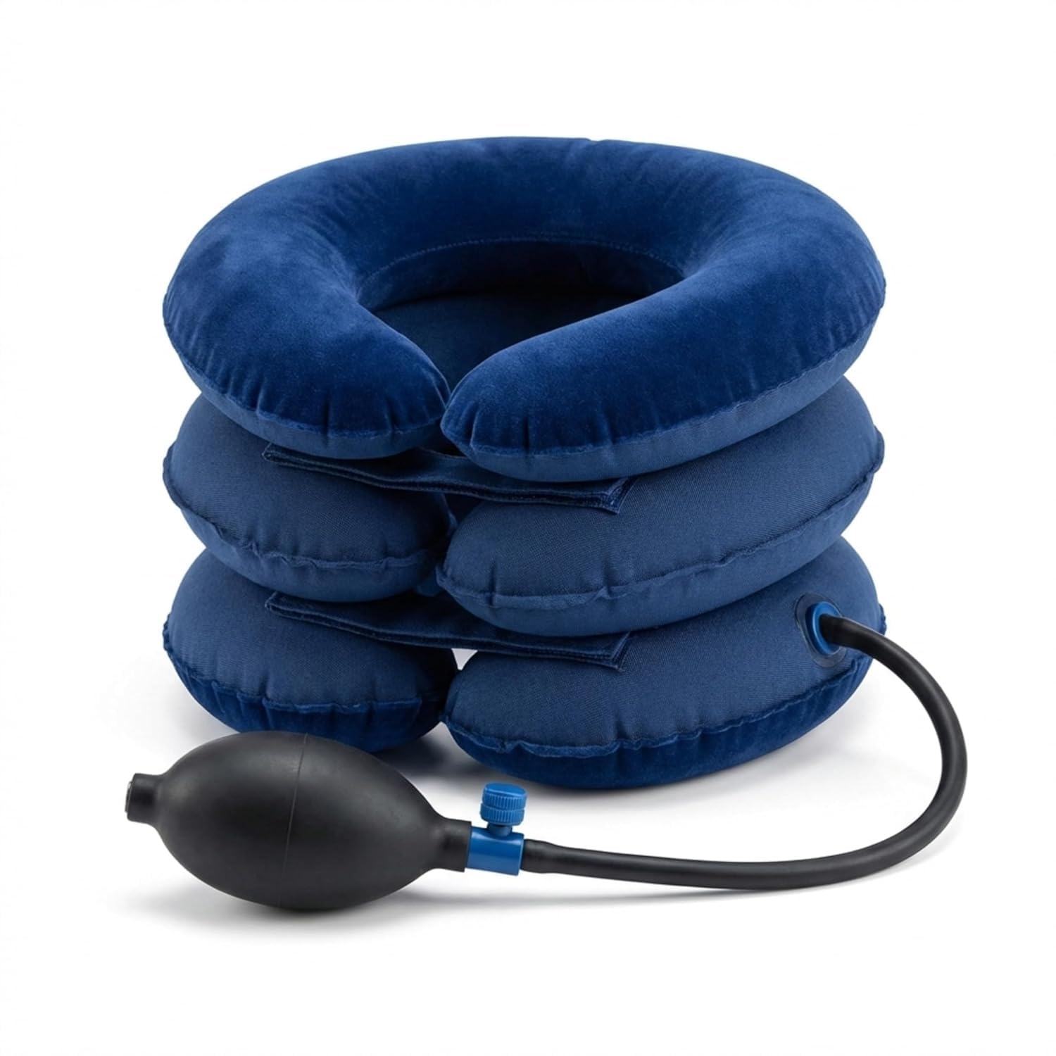 GRYLEOM Inflatable Neck Brace Pillow | Cervical Support Pillow Travel Comfort | Ideal for Spine Alignment and Chronic Neck Pain Relief| Portable Air Neck Support Cushion for Home, Office & Flights-image-16