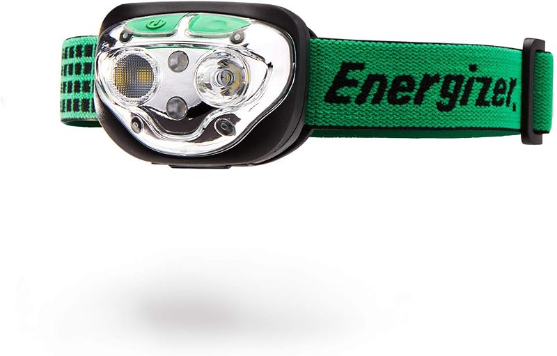 Energizer Vision Linterna frontal LED recargable, resistente al agua, luz LED brillante para exteriores, equipo de camping y suministros para huracanes, incluye cable de carga USB, paquete de 1