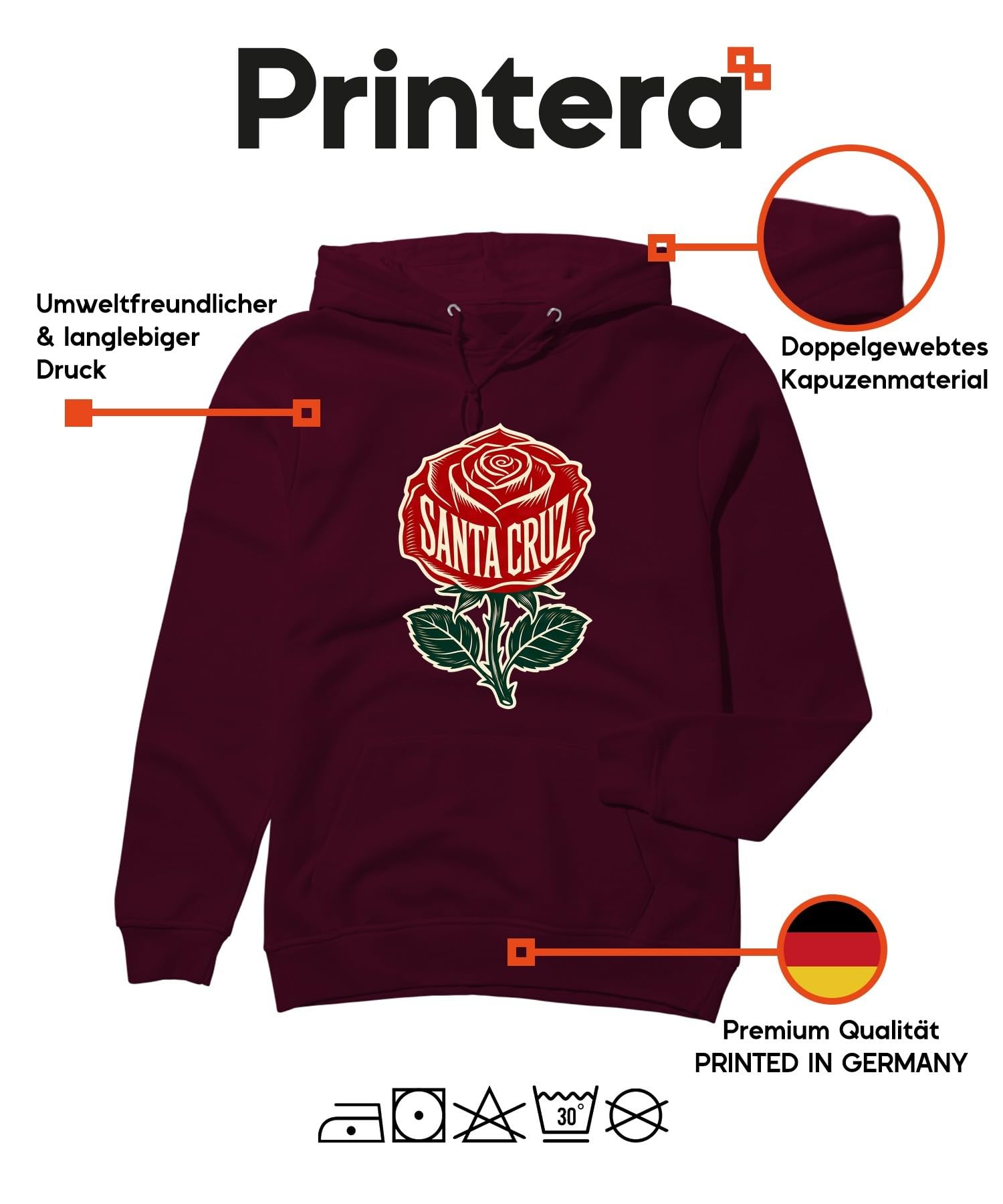 California Rose Tattoo Hoodie Hoodie Hoodie