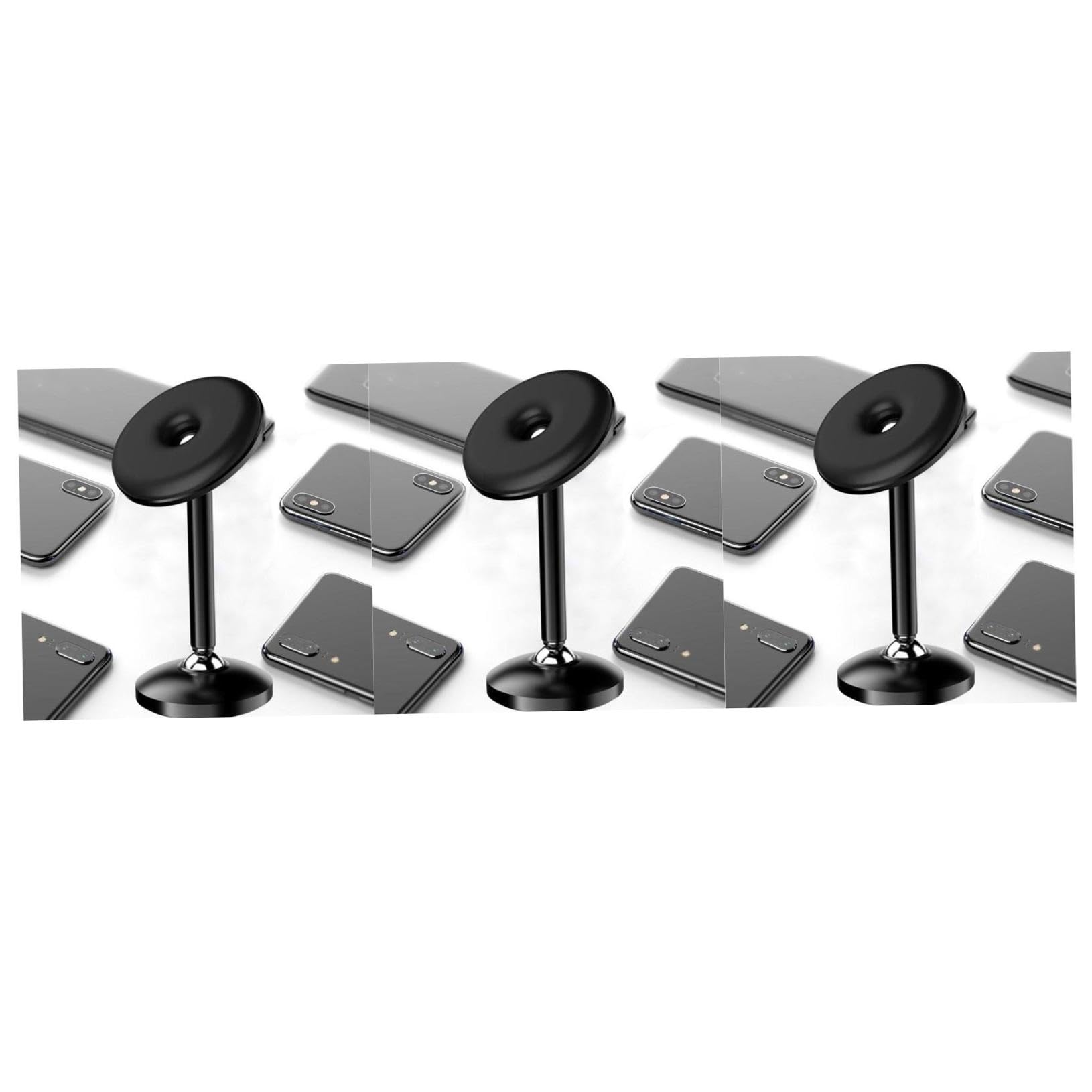 UPKOCH 3pezzi Supporto Magnetico Per Smartphone Supporto Per Auto Lega Di Alluminio Rotazione Per Navigazione Facile Compatibile Con Diversi Modelli e Nero