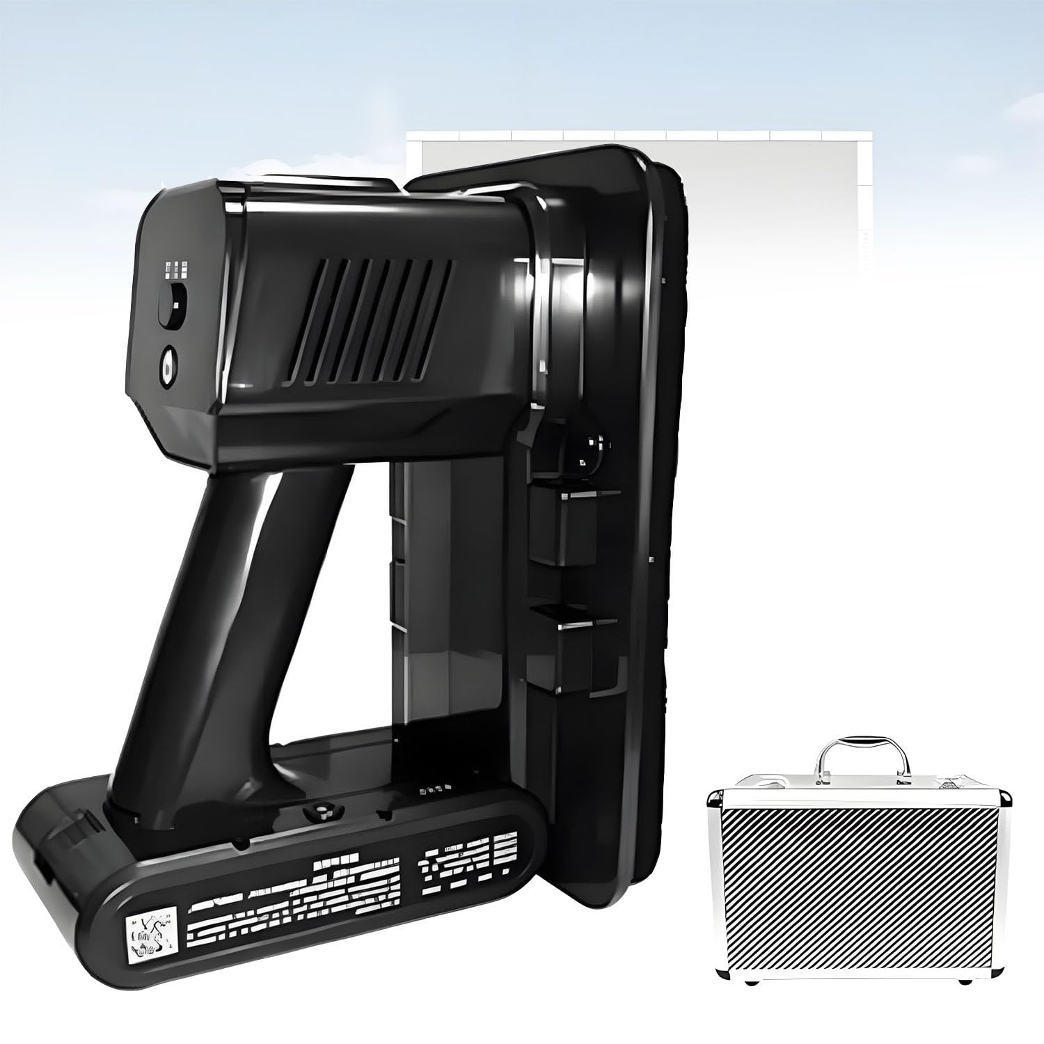 Ventosa per pannelli LED, sollevatore portatile (capacità di sollevamento 30 kg) con custodia da trasporto, 3 ventose regolabili, batteria da 2000 mAh; ideale per schermi curvi e schermi a pavimento.