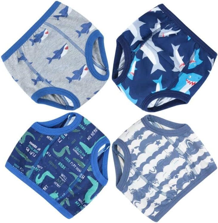 MooMoo Baby Training Pants 4 Pack Cotton Training Underwear for Toddler Boys and Girls 2T-7T - Image 2