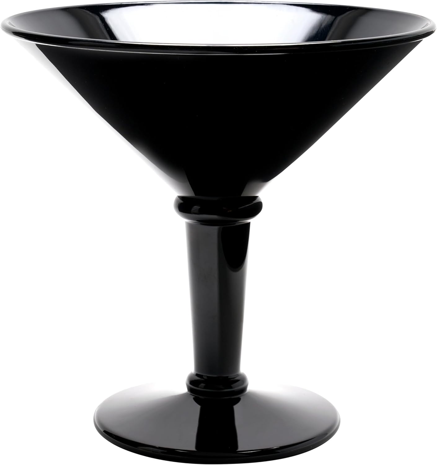 G.E.T. SW-1419-BK Shatterproof Jumbo Martini Cocktail Glass, 48 Ounce, Black