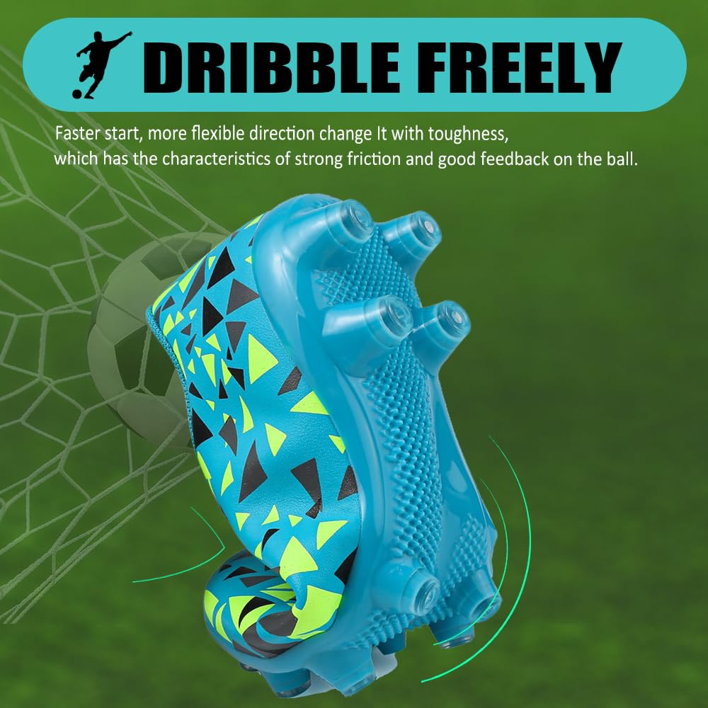 situkeke Scarpe da Calcio Bambino Scarpe da Allenamento Ragazzi Ragazze Scarpe da Calcetto Professionale All'aperto Spike Tacchetti Teenager Unisex