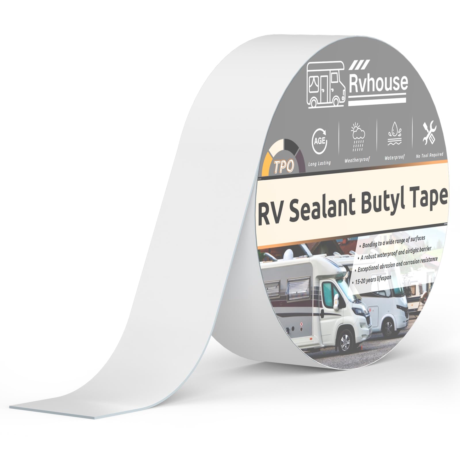 Extreme Rv Adhesive Snapklik.com : Rvhouse RV Roof Tape 2