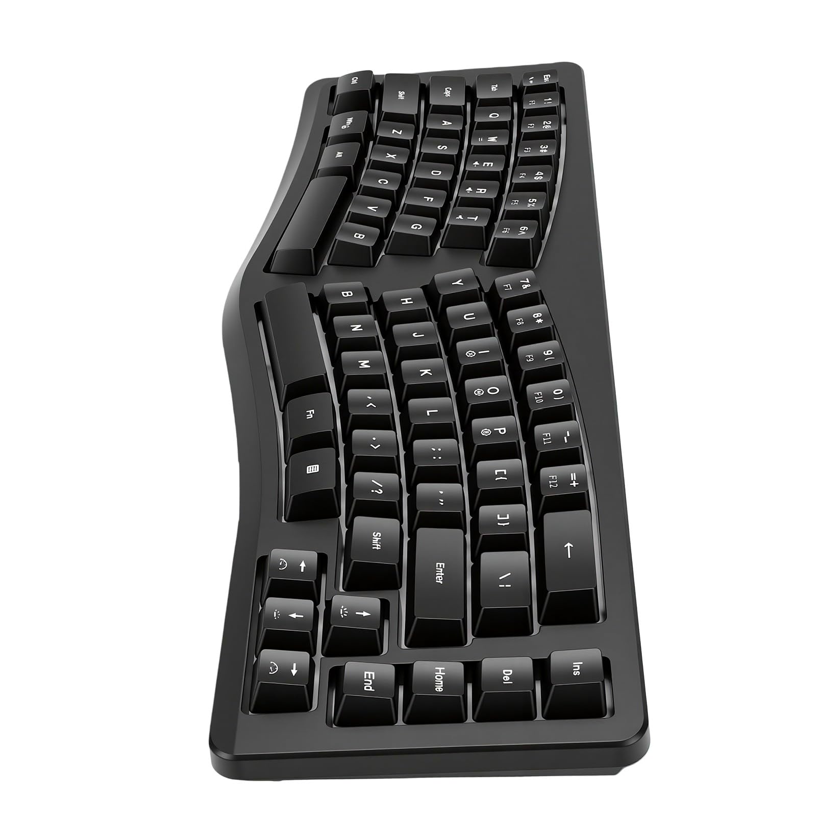 Tastiera Ergonomica Divisa 69 Tasti RGB Dinamico Cablato (BLACK)