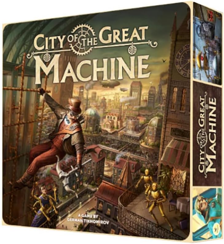 City of The Great Machine. Stand-in Heroes Board Game Expansion |1-4 Players | Ages 14 and up | Steampunk | One-vs-Many | Hidden Movement | Cooperative & Solo | Average Playtime 60-90 min