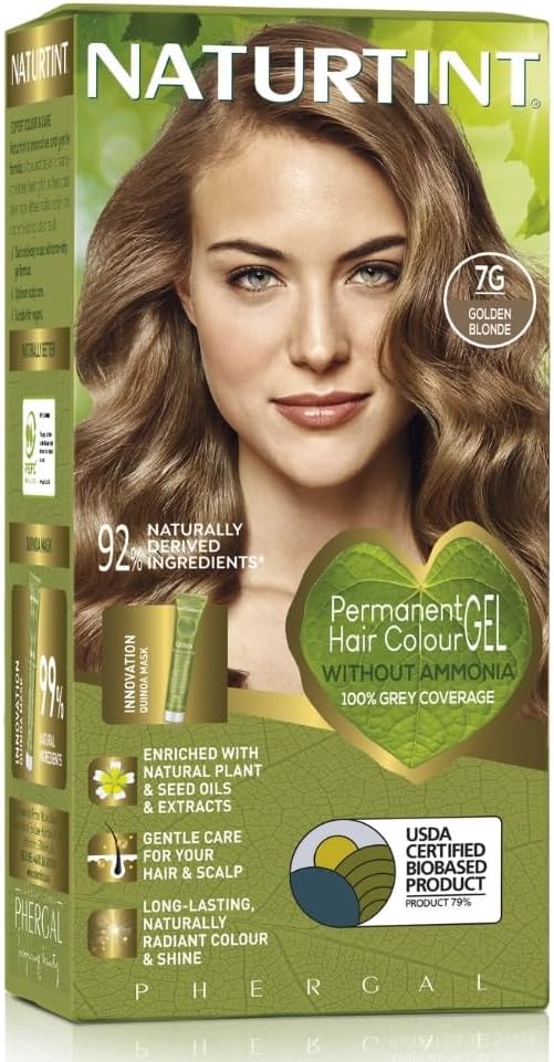 Naturtint, Permanent Hair Colour Plant Enriched Ammonia Free, 7G Golden Blonde Naturtint, Permanent Hair Colour Plant Enriched Ammonia Free, 7G Golden Blonde