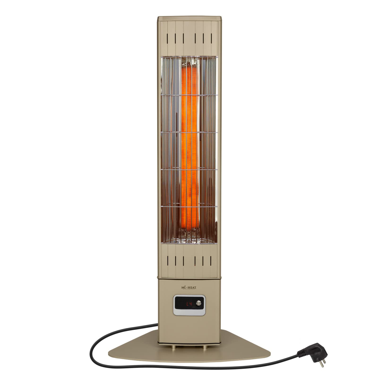 Mi-Heat SIH-2300R stojący promiennik podczerwieni ogrzewacz tarasowy, 2300 W, 4 stopnie grzania, pilot zdalnego sterowania, w pełni metalowa obudowa, IP65 Outdoor