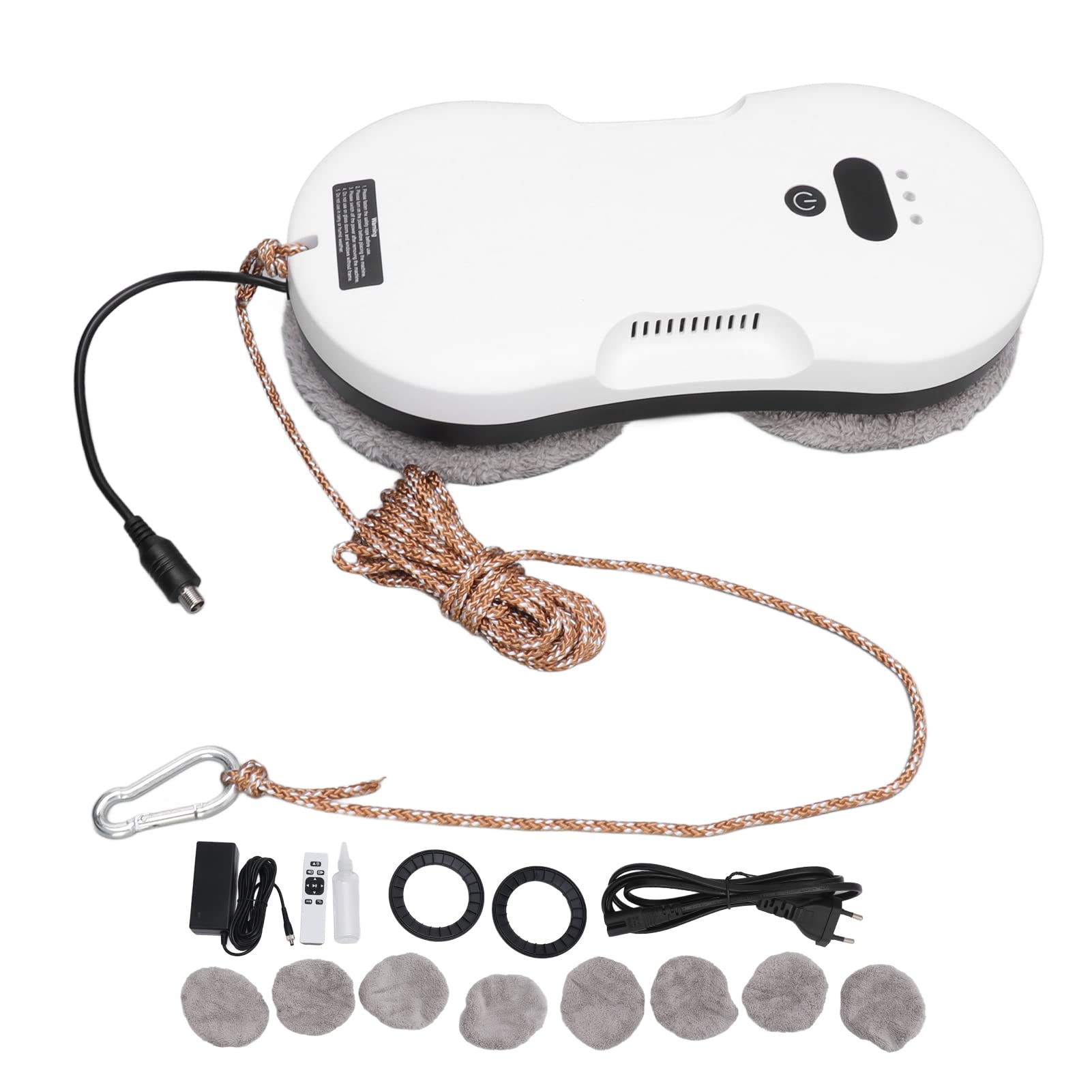 Robot de limpieza de ventanas, limpiador de vidrio inteligente automático, control remoto, para ventanas, espejos, azulejos, paredes, puertas, enchufe estadounidense 100-240V