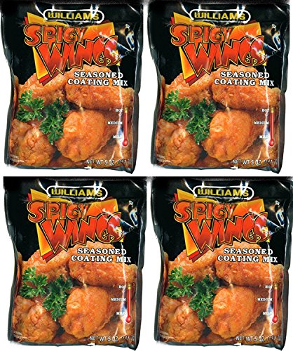 Williams Spicy Wings Seasoned Coating Mix 5 Oz (4-Pack)