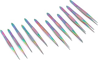 LAJA IMPORTS Set of 12 Splinter Forceps Fine Point 4.5