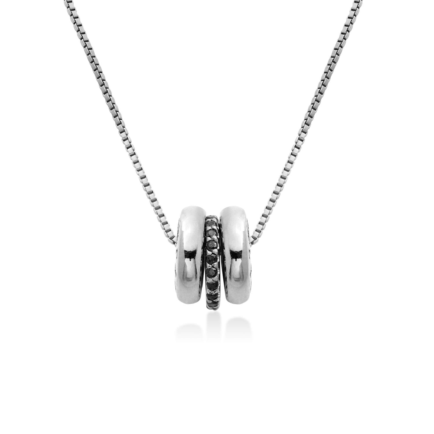 MyNameNecklace MYKA Personalisierte Gravierte Beadkette mit Kristalle aus Sterling Silber 925 - Vergoldet - Schmuck Geschenk fŸr Damen - Mutter - Freundin