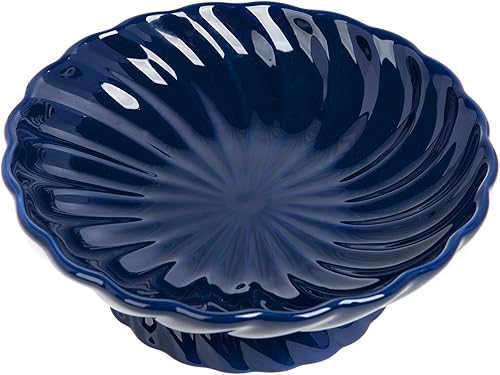 Miniatura 6 de Cuenco de frutas de cerámica de 9.5 pulgadas, plato decorativo para servir, bandeja de frutas o cesta de frutas para encimeras de cocina, granjas,