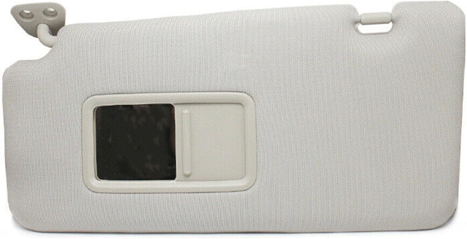 Sun Visor Shade w/Mirror Left Driver Side LH Compatible with Nissan Versa 2007-2012 S, SL 4 Cyl 1.8L Replace 96401-ZW42A, 96401-EL31A, 96401-EL41A, 96401-ZW43A