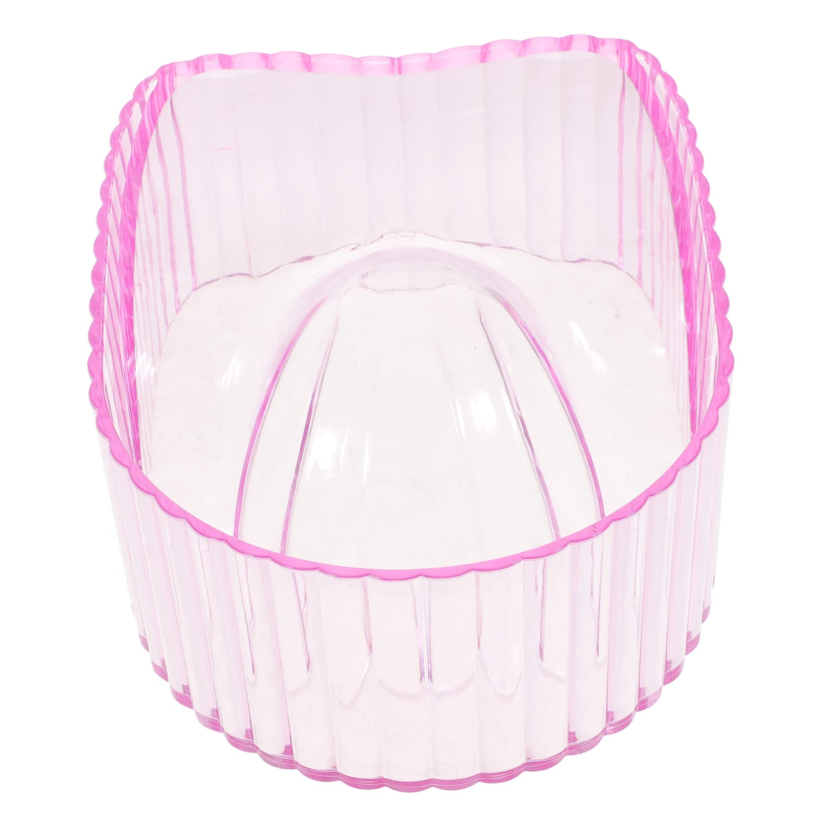 Ipetboom Hands Soaking Bowl for Manicure Spa Nail Removal Bowl Nail Art Bowl Soft Pink Acrylic